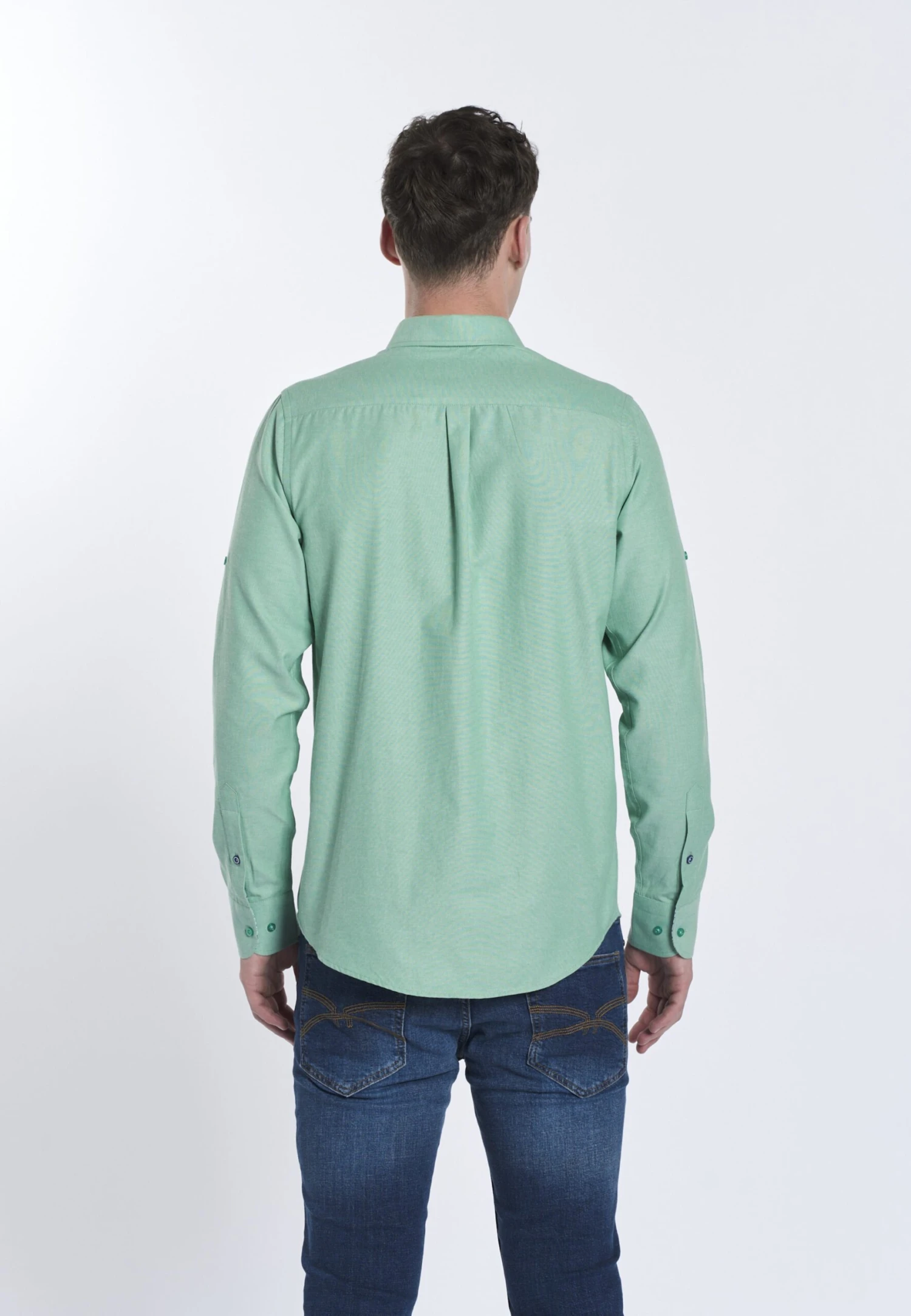 Casual Overhemden Regular Fit Overhemd FYODOR Heren Groen 5 Casual Overhemden Regular Fit Overhemd FYODOR Heren Groen - Afbeelding 3