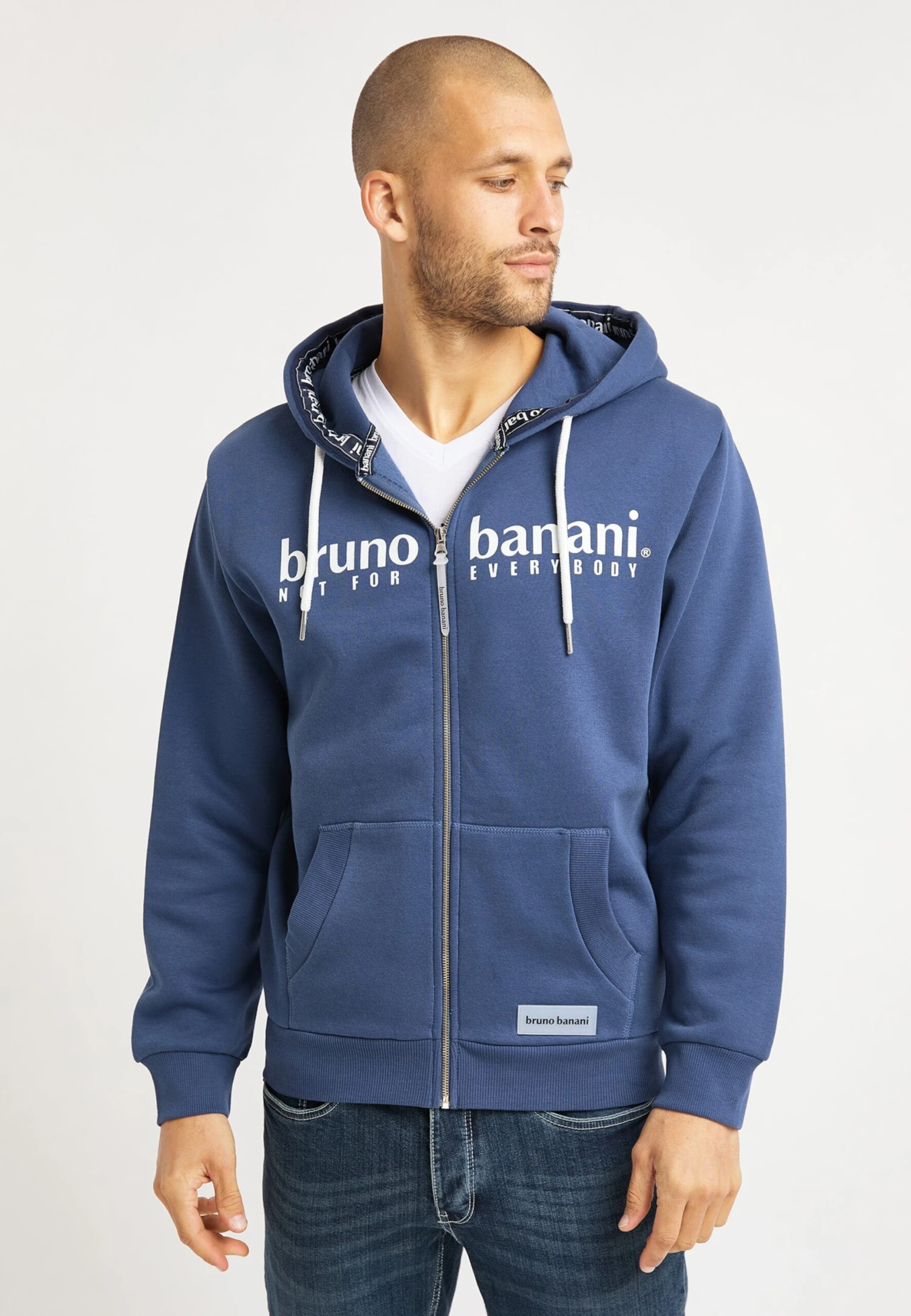 Bruno Banani Sweatvesten Sweatvest Grant Heren Marine 4 Bruno Banani Sweatvesten Sweatvest Grant Heren Marine - Afbeelding 2