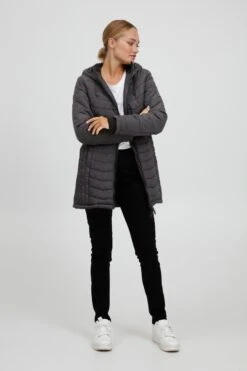 OXMO Winterjassen Winterjas NELLY Dames Zwart -Serax Shop 07432394d489d2dcaae0b44326df50f0