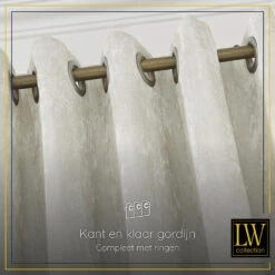 LW Collection Gordijnen Wit 270x290cm Chenille Kant En Klaar 1 Stuk -Serax Shop 1000061544 0102