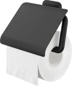 Tiger Carv - Toiletrolhouder Met Klep - Zwart -Serax Shop 1005x1200