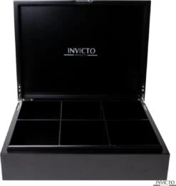 Invicto Products Theedoos 6 Vaks - Ruimte Voor 120 Theezakjes - Bamboe - Anti Slip En Anti Kras - Zwart 20 Invicto Products Theedoos 6 Vaks - Ruimte Voor 120 Theezakjes - Bamboe - Anti Slip En Anti Kras - Zwart -Serax Shop 1136x1200