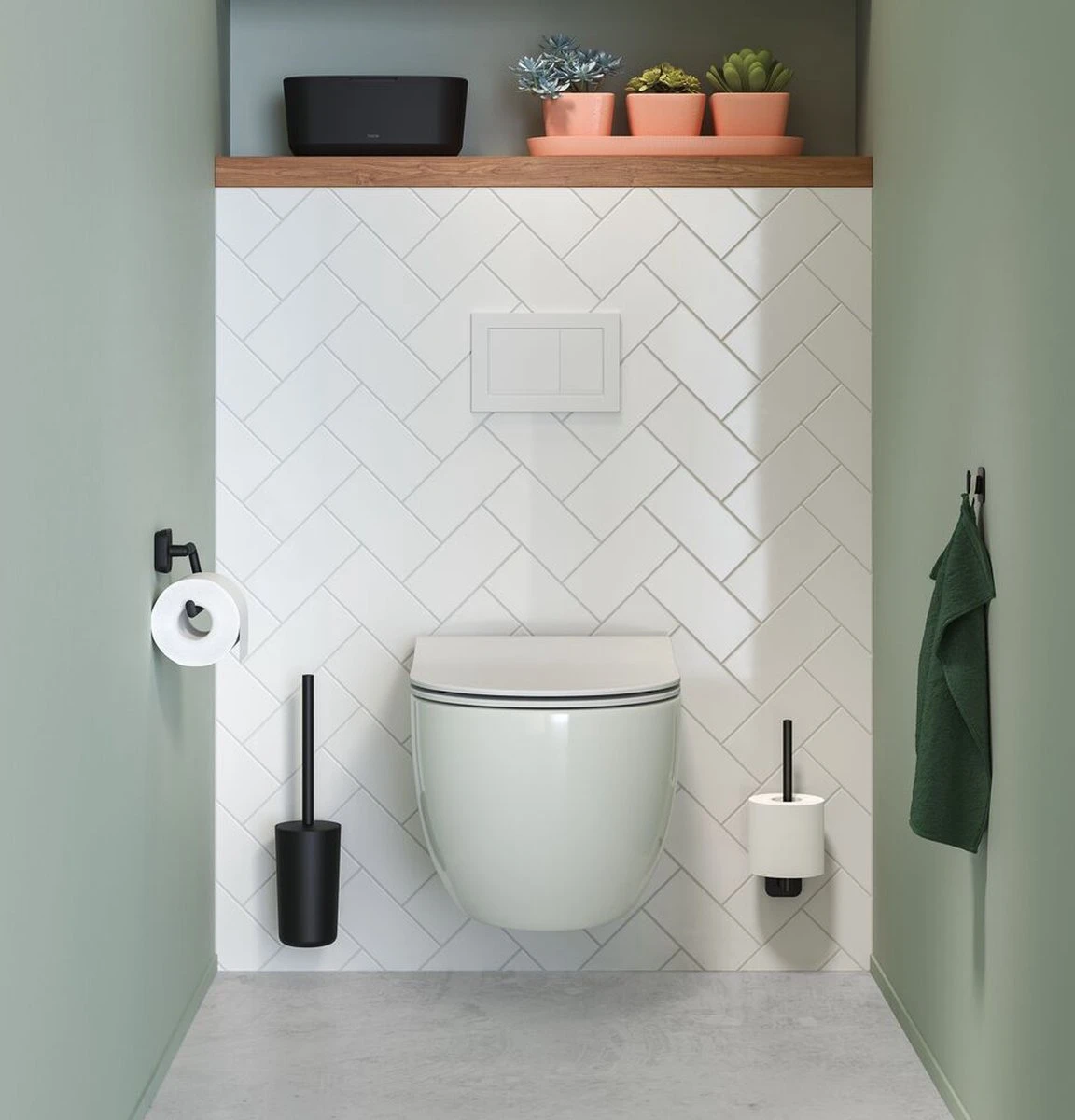 Tiger Carv - Toiletborstel Met Houder - Zwart 8 Tiger Carv - Toiletborstel Met Houder - Zwart - Afbeelding 6