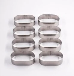 Sloffenring Taartvorm Set Met 8x Sloffenvorm Bakvorm En 1x Verstelbaar Bakframe – Slofvorm – Slofring – Slof Rond – Bakring Ovaal – Taartring – Kookring – Garneerring -Serax Shop 1176x1200