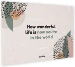 Cuddie Baby Draagdoek - Premium Organic Baby Draagdoek Gemaakt Van Bio Katoen - Newborns Tot 15 Kg - Baby Cadeau - Met Wenskaart - Sand -Serax Shop 1200x1075