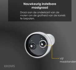 KROMS Peper En Zoutmolen Set - Peper En Zoutmolen Set Elektrisch -2 In 1 - Instelbare Maalgraad - Pepermolen - Zoutmolen - Peper En Zoutmolen Elektrisch -Serax Shop 1200x1104