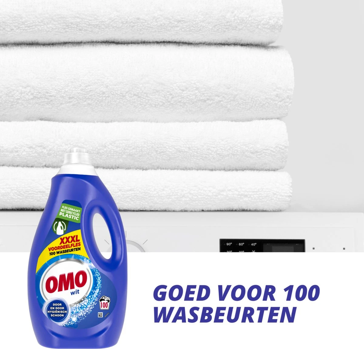Omo Vloeibaar Wasmiddel Wit - 100 Wasbeurten - Grootverpakking 8 Omo Vloeibaar Wasmiddel Wit - 100 Wasbeurten - Grootverpakking - Afbeelding 6