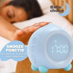 BabyZchoice® Slaaptrainer Voor Kinderen - Kinderwekker - Slaaptrainers - Nachtlampje - Blauw -Serax Shop 1200x1200 1