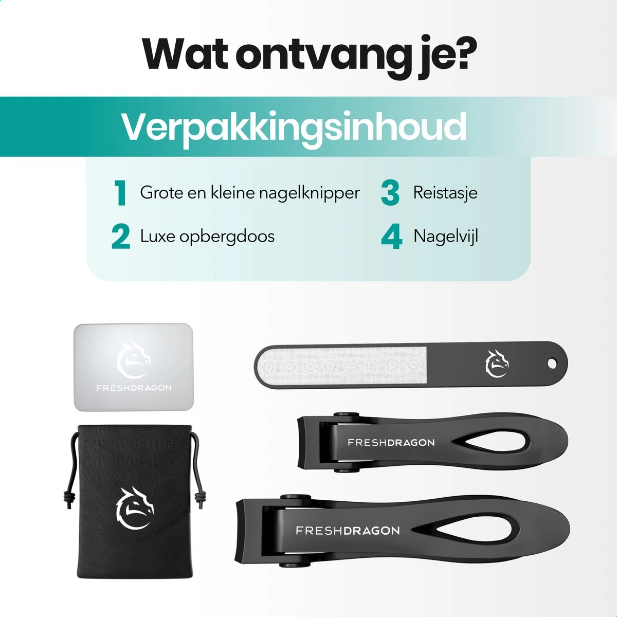 FreshDragon Nagelknipper Set Met Nagelvijl - Nagelset Tegen Kalknagels - Nageltang - Teennagelknipper 6 FreshDragon Nagelknipper Set Met Nagelvijl - Nagelset Tegen Kalknagels - Nageltang - Teennagelknipper - Afbeelding 6