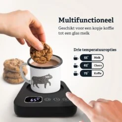 Shutterlight Verwarmde Onderzetter – Tot 85°C – 9 Standen – Timer – Warmhoudplaat Voor Mok Thee & Koffie – Mug Heating Plate – Cup Warmer -Serax Shop 1200x1200 52