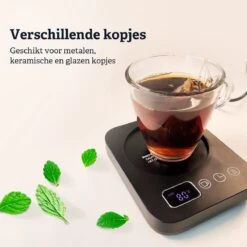 Shutterlight Verwarmde Onderzetter – Tot 85°C – 9 Standen – Timer – Warmhoudplaat Voor Mok Thee & Koffie – Mug Heating Plate – Cup Warmer -Serax Shop 1200x1200 55
