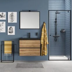 Sealskin Carré - Handdoekrek - 24 X 48 X 78,5 Cm - Vrijstaand - Zwart -Serax Shop 1200x1200 87