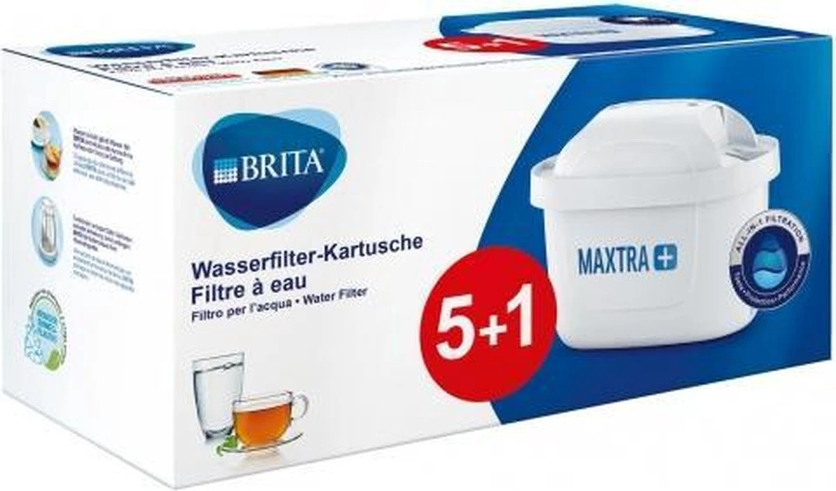 Brita Waterfilterpatronen Maxtra+ Pak A 5 + 1 = 6 Stuks 3 Brita Waterfilterpatronen Maxtra+ Pak A 5 + 1 = 6 Stuks