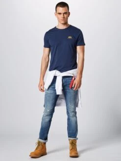 Alpha Industries T-shirts Regular Fit Shirt Heren Navy -Serax Shop 15d8a559173f8096ef574353a7649e21