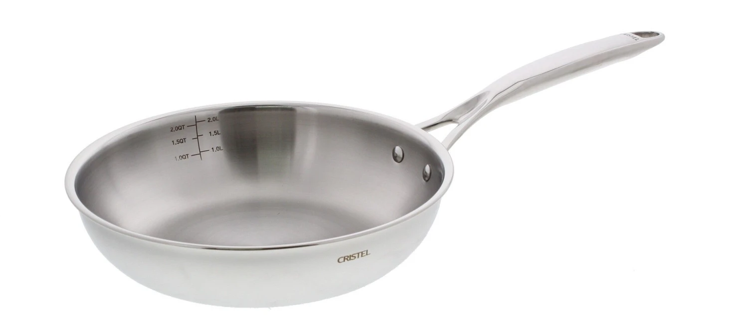 Cristel Castel'Pro Multiply Hoge Koekenpan ø 24 Cm Rvs 2 Cristel Castel'Pro Multiply Hoge Koekenpan ø 24 Cm Rvs