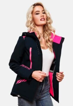 Marikoo Winterjassen Winterjas Dames Navy -Serax Shop 1b9b8beb108a9f43e762c6015445db0d