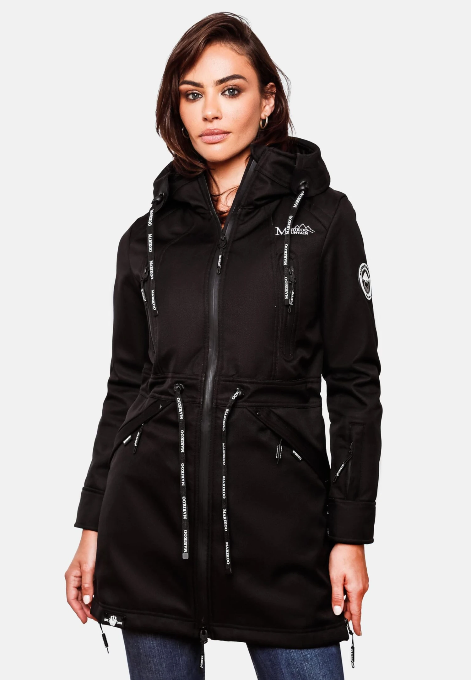 Marikoo Parkas Tussenparka Dames Zwart 8 Marikoo Parkas Tussenparka Dames Zwart - Afbeelding 6