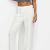 PULL & BEAR Flowing Faded - Broek - White -Serax Shop 212c019c7ee049d3ba214421fc7cade5