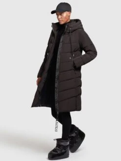 Khujo Wintermantels Wintermantel Ayleena Dames Zwart -Serax Shop 229bb743f0571eccd2cf19f56c9a913c