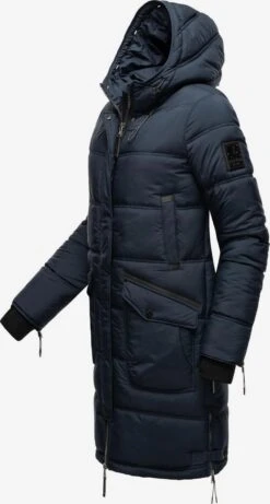 Marikoo Wintermantels Wintermantel Chaskaa Dames Navy -Serax Shop 261535b755593e2dce5858e7c2c4902a