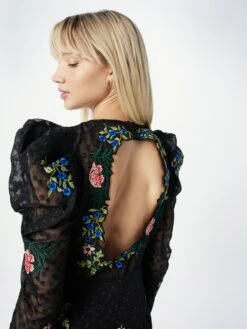 WAREHOUSE Cocktailjurken Cocktailjurk William Morris Dames Zwart -Serax Shop 320008e91ab301c25a2f8981cea9744e