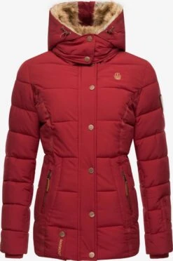 Marikoo Winterjassen Winterjas Nekoo Dames Rood -Serax Shop 43567be17aff3dbebb1d6e617bbd79a8