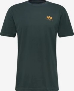 Alpha Industries T-shirts Regular Fit Shirt Heren Smaragd