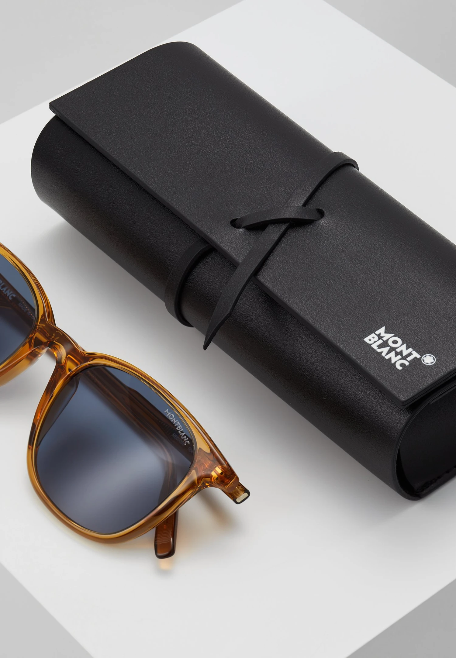 Mont Blanc Snowcap Round Acetate Sunglasses - Zonnebril - Yellow/Blue 5 Mont Blanc Snowcap Round Acetate Sunglasses - Zonnebril - Yellow/Blue - Afbeelding 3