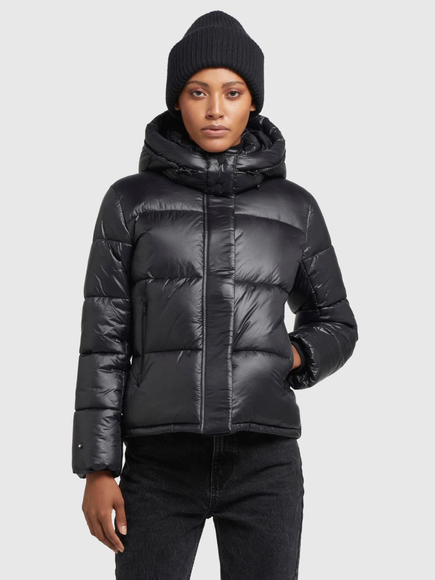 Khujo Winterjassen Winterjas Valona Dames Zwart 4 Khujo Winterjassen Winterjas Valona Dames Zwart - Afbeelding 2