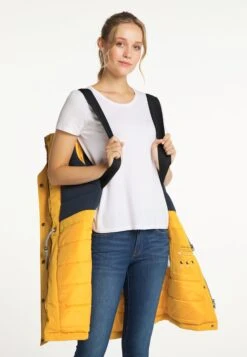 Schmuddelwedda Wintermantels Wintermantel Dames Mosterd -Serax Shop 56ce7f2251c407d8af3e2c114e173694