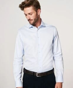 Profuomo Sky Blue Travel Shirt Blauw -Serax Shop 58345 5 1