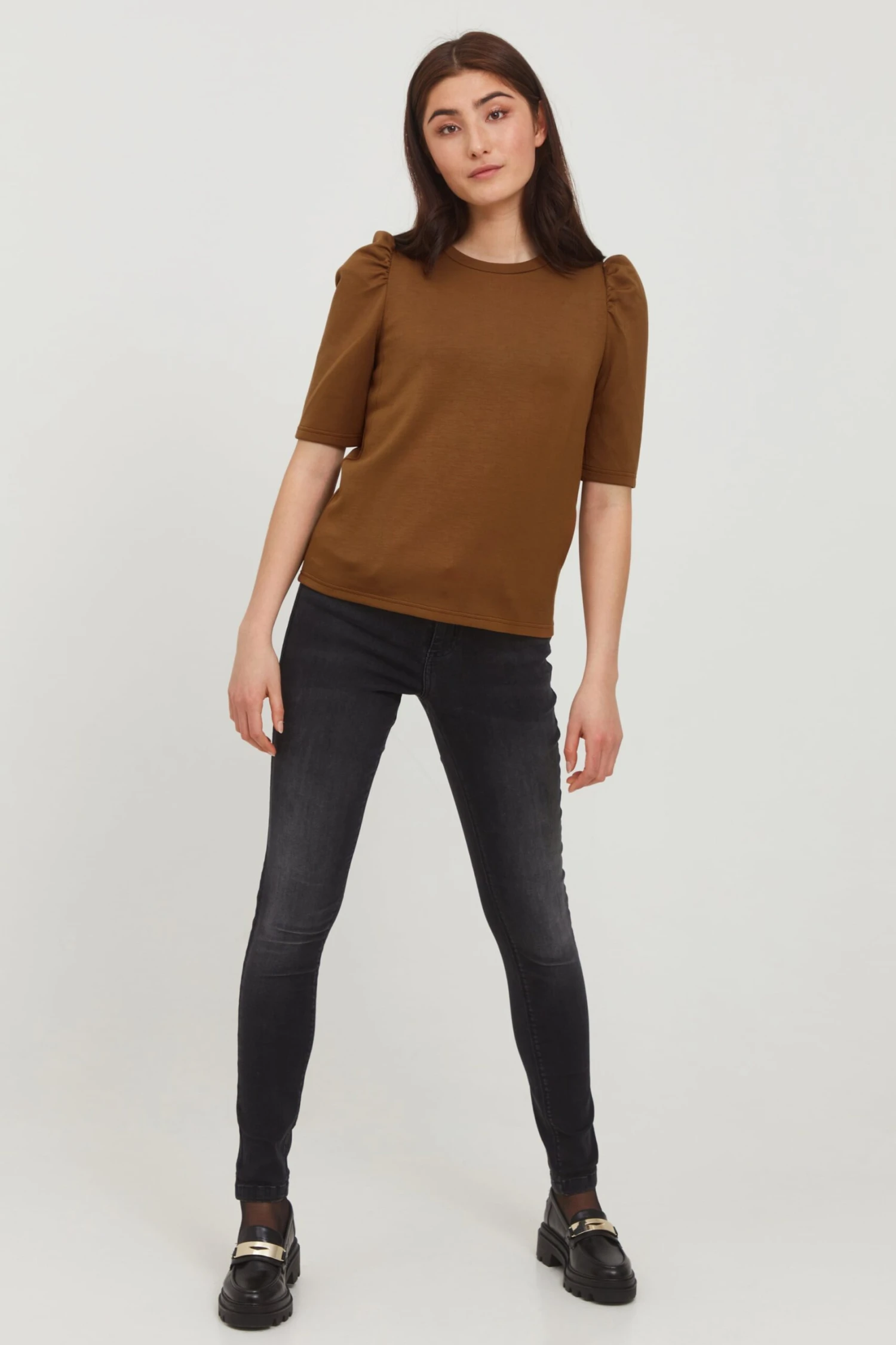 B.young T-shirts Shirt BYPUSTI Dames Bruin 5 B.young T-shirts Shirt BYPUSTI Dames Bruin - Afbeelding 3