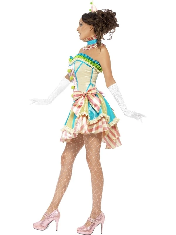 Fever Boutique Vintage Clown Dames Kostuum 3 Fever Boutique Vintage Clown Dames Kostuum - Afbeelding 2