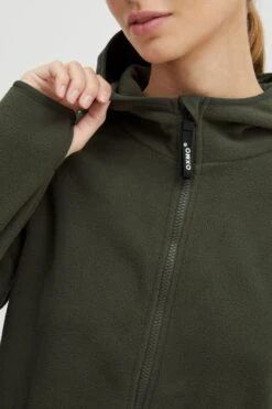 OXMO Outdoor Jassen Fleece Jas FINJA Dames Donkergroen -Serax Shop 67210a1c23f23382a84d7ac96628f9d6