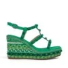 Alma En Pena Zavala - Sandalen Met Sleehak - Verde Oscuro -Serax Shop 745e909258a54b36b0543b225c1c96fc
