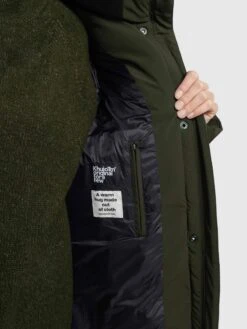 Khujo Korte Mantels Wintermantel Wente Dames Kaki -Serax Shop 819290cac883ce2d76f649dc542490c1