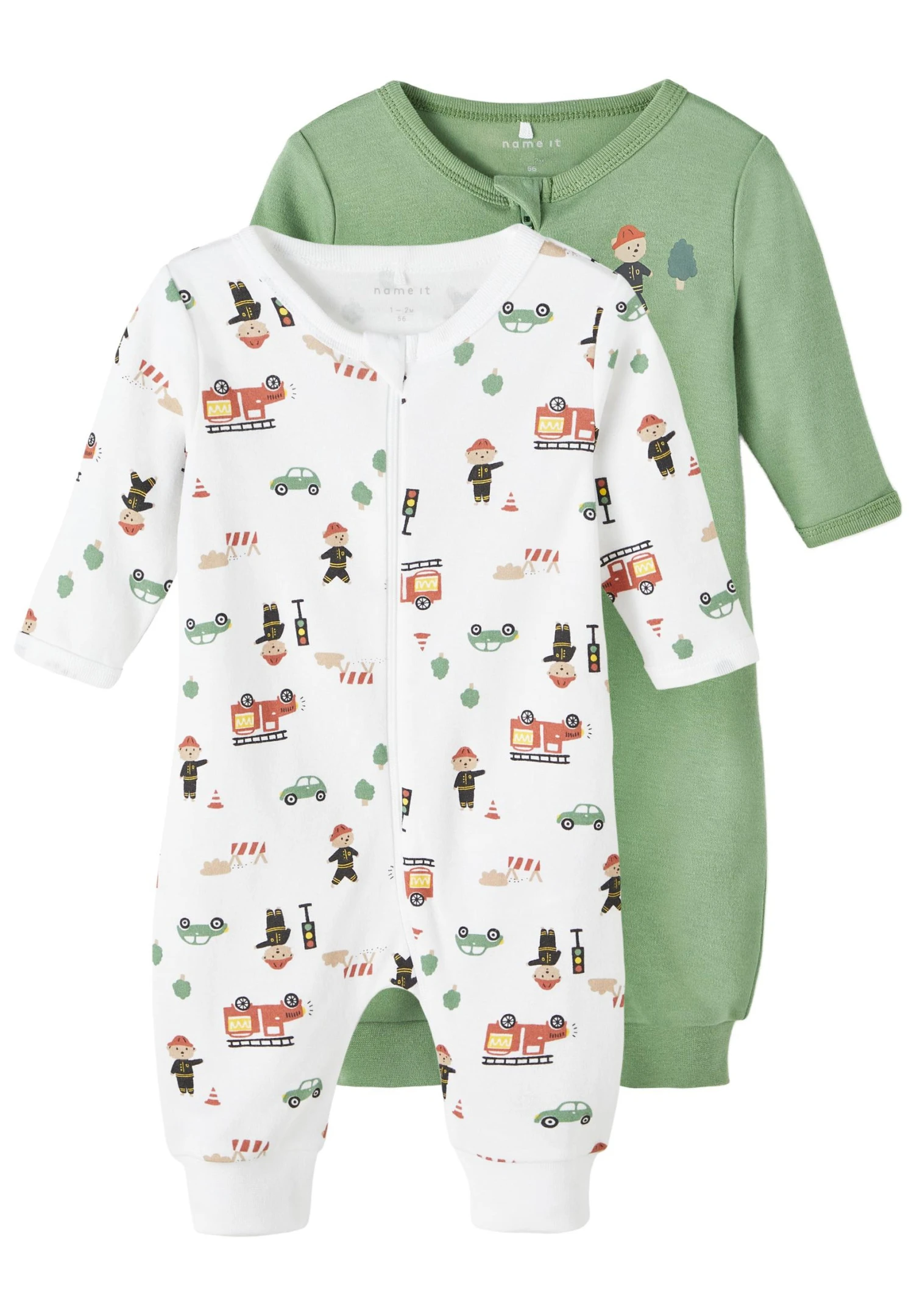 NAME IT Nbmnightsuit Zip Firefighter 2 Pack - Body - Green 3 NAME IT Nbmnightsuit Zip Firefighter 2 Pack - Body - Green