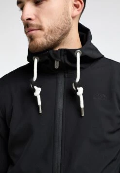 ICEBOUND Softshell Jassen Functionele Jas Heren Zwart -Serax Shop 84fb1198be4ebab37e10cf6b38794895