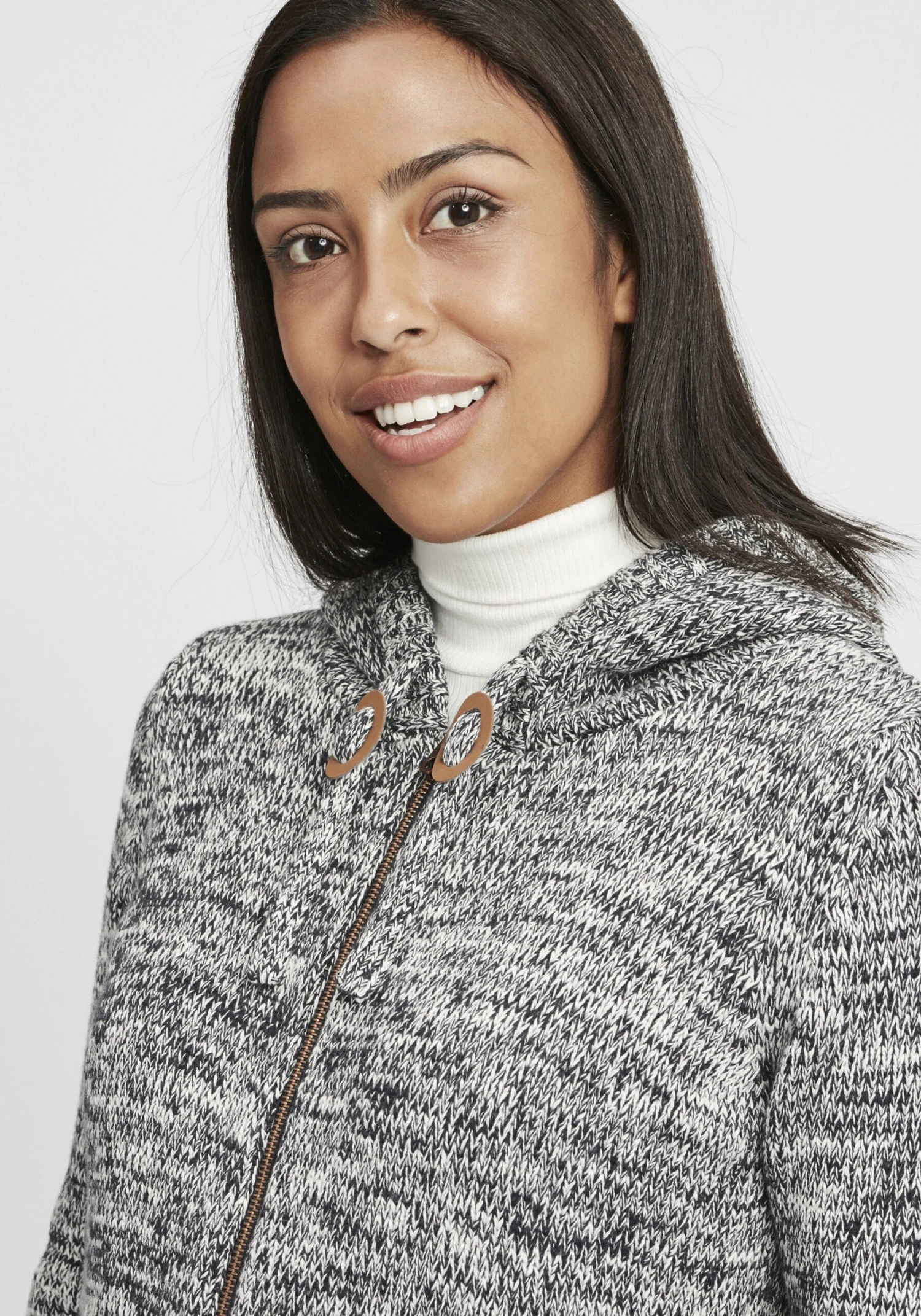 OXMO Vesten Gebreid Vest Philadelphia Dames Blauw 7 OXMO Vesten Gebreid Vest Philadelphia Dames Blauw - Afbeelding 5