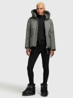 Khujo Winterjassen Winterjas Japura 2 Dames Kaki -Serax Shop 86956527b954a0dcb6d38f602e424de0