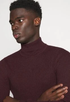 Pier One Muscle Fit Turtle - Trui - Mottled Bordeaux -Serax Shop 87bc9746f3cd48c78886c3726b9971e1