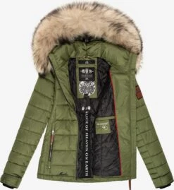 Marikoo Winterjassen Winterjas Lerikaa Dames Olijfgroen -Serax Shop 888255e0459b37fa1ab8cea934369bf6