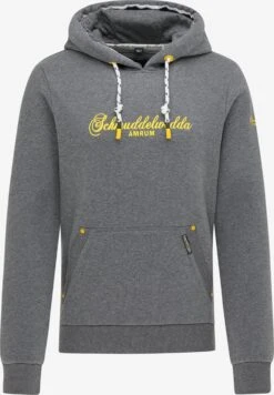 Schmuddelwedda Hoodies Sweatshirt Amrum Heren Grijs Gemêleerd
