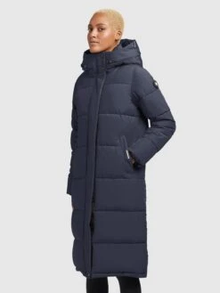 Khujo Wintermantels Wintermantel TIONE Dames Navy -Serax Shop 8b00b84599f2ec07e8058ab3c038025f