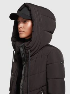 Khujo Wintermantels Wintermantel Ayleena Dames Zwart -Serax Shop 8eeb525859603e5aef331184513747ba