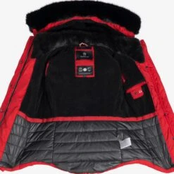 Marikoo Winterjassen Winterjas Lotusblüte Dames Rood -Serax Shop 9177dda02fdec04ab9395bf80406fca4