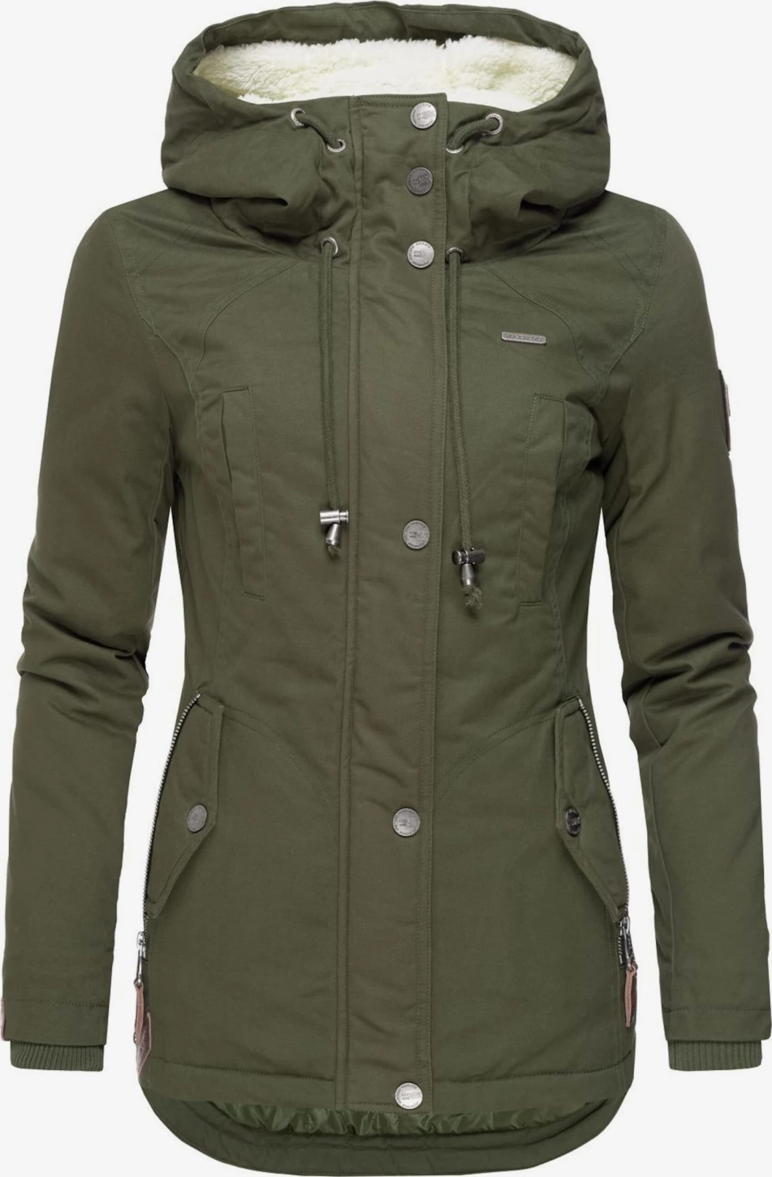 Marikoo Winterjassen Winterjas Bikoo Dames Kaki 3 Marikoo Winterjassen Winterjas Bikoo Dames Kaki