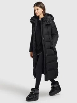 Khujo Wintermantels Wintermantel HAZELLE Dames Zwart -Serax Shop 948352e593f36244501495bc9908c5e6