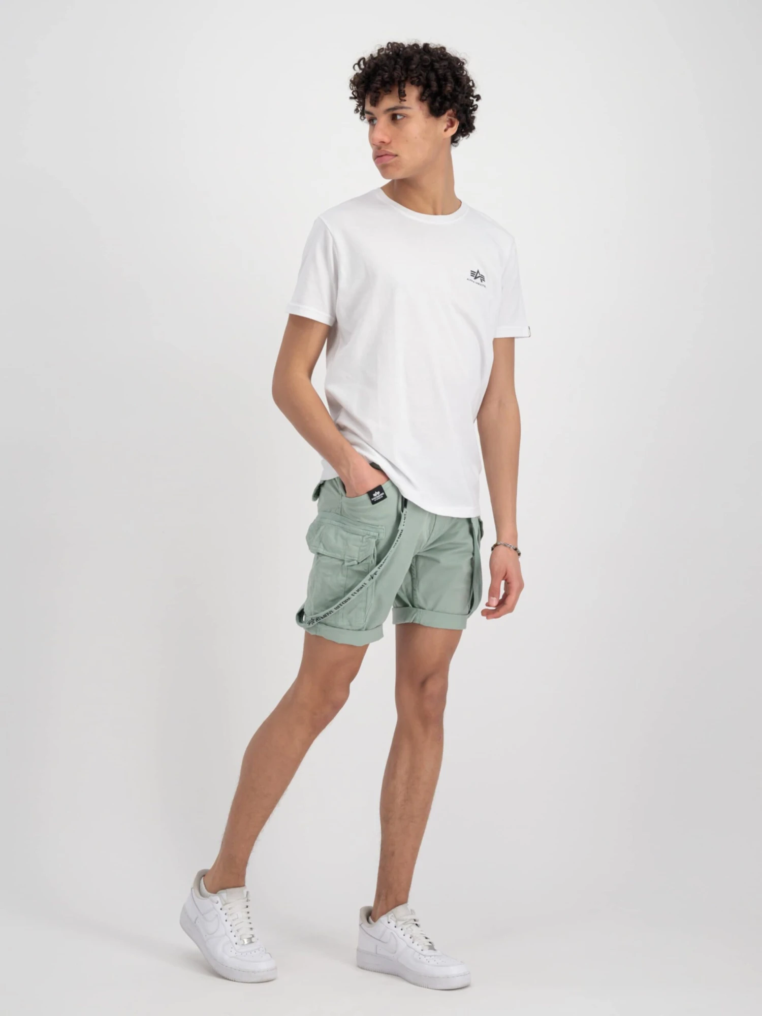 Alpha Industries Cargo Shorts Tapered Cargobroek Heren Groen 6 Alpha Industries Cargo Shorts Tapered Cargobroek Heren Groen - Afbeelding 4