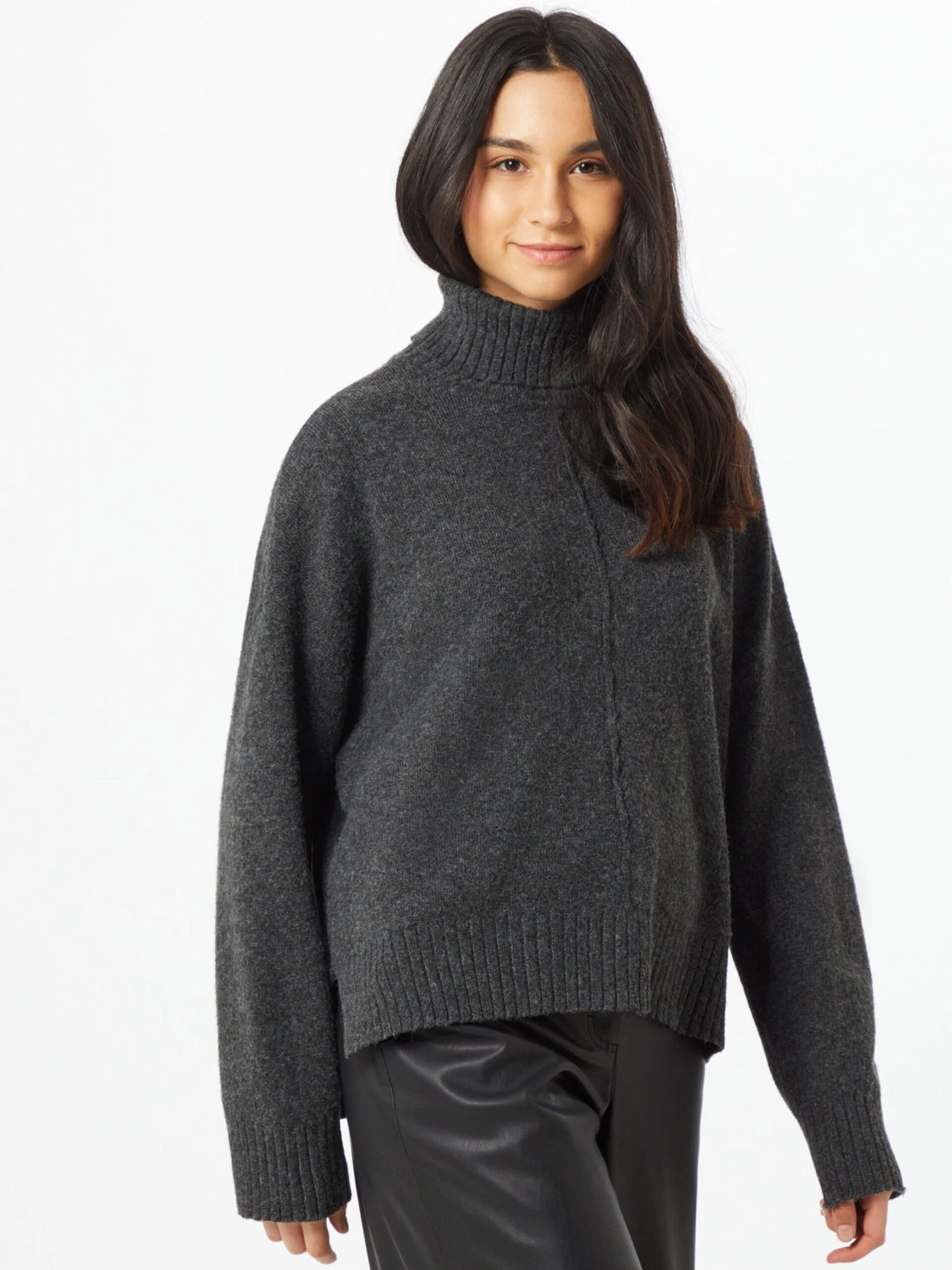 Noisy May Coltruien Trui Dames Donkergrijs 4 Noisy May Coltruien Trui Dames Donkergrijs - Afbeelding 2